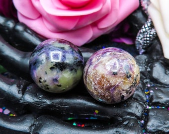 Small Purple Charoite Crystal Sphere | Charoite Crystal Ball | Witchy Home Decor | Your Choice of Crystal