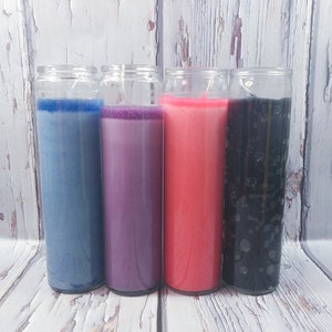 Fixed or Plain 7 Day Ritual Candle | Vela Novena | Choice of Color | Spell Candles