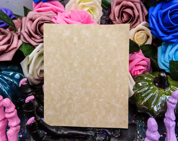 30 Pieces Spell Writing Paper | 'parchment' Antique Look Paper | Ritual