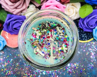 Wealthy Witch: Intention Candle for Abundance, Prosperity, & Wealth | 7 Day Ritual Candle | Money Spell Candle with Bank Dirt