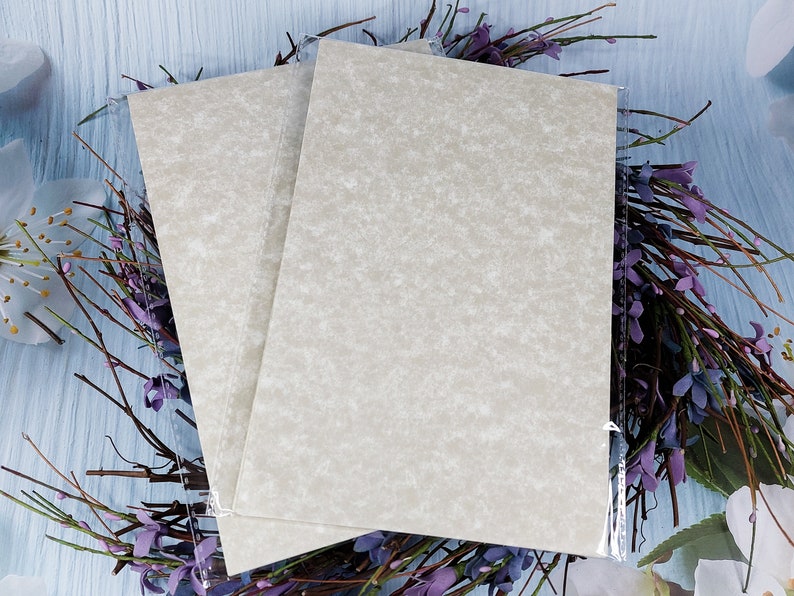 13 Pieces of Spell Writing Paper 'Parchment' Antique Look Paper Ritual Paper Intention Paper Spell Paper zdjęcie 8