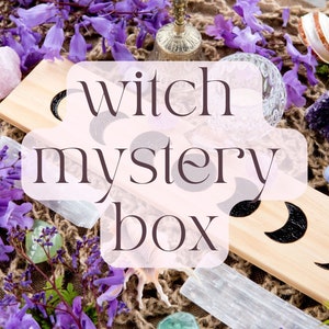 Small Witch Mystery Box Witchcraft Supplies Spiritual Altar Tools Divination Tools Mystery Crystal Box image 9