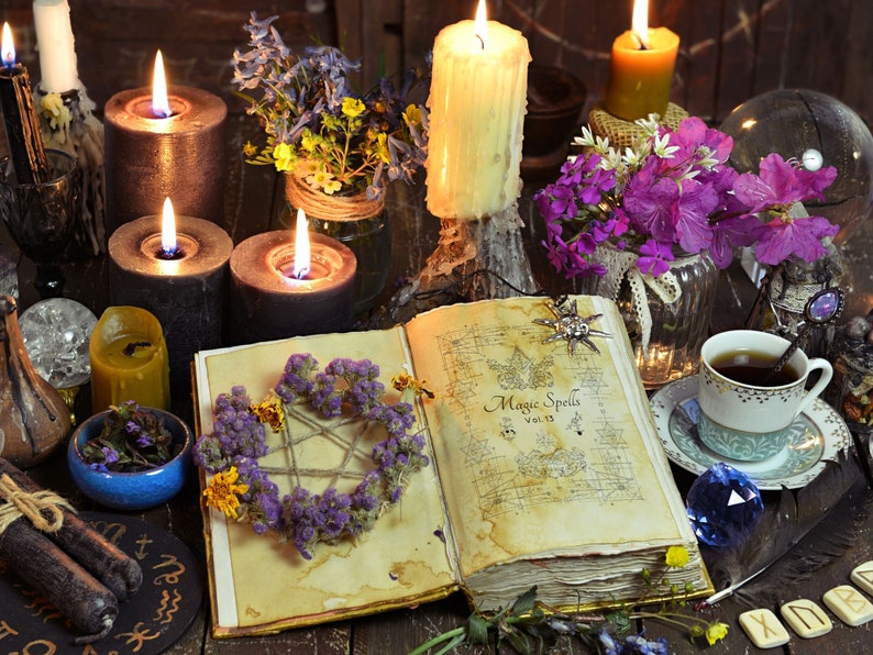 Small Witch Mystery Box Witchcraft Supplies Spiritual Altar Tools Divination Tools Mystery Crystal Box image 3