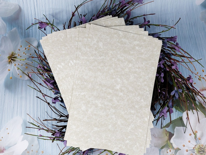 13 Pieces of Spell Writing Paper 'Parchment' Antique Look Paper Ritual Paper Intention Paper Spell Paper zdjęcie 6