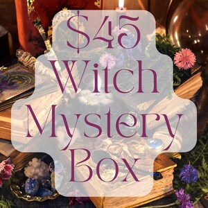 Small Witch Mystery Box Witchcraft Supplies Spiritual Altar Tools Divination Tools Mystery Crystal Box image 5