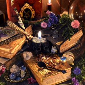 Small Witch Mystery Box Witchcraft Supplies Spiritual Altar Tools Divination Tools Mystery Crystal Box image 8