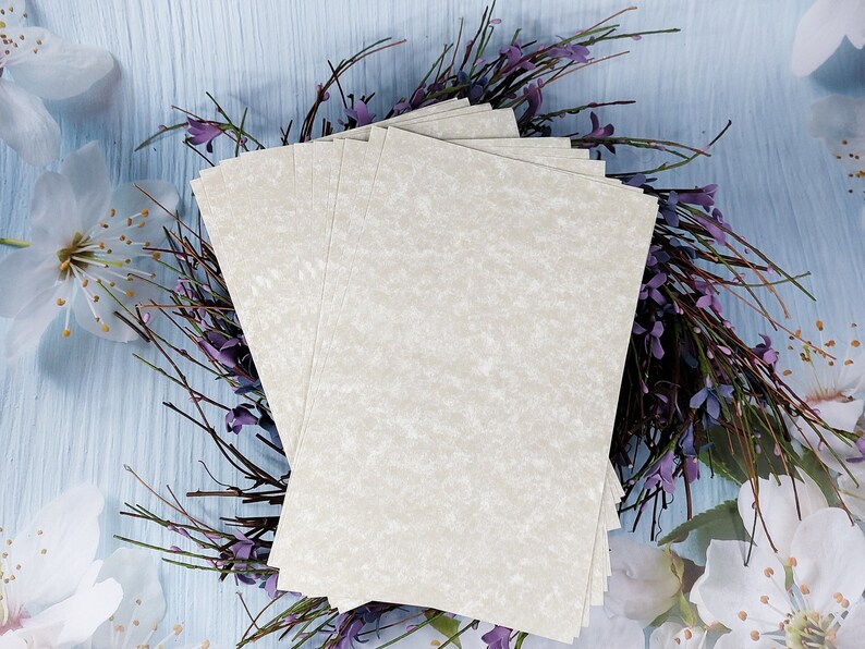 13 Pieces of Spell Writing Paper 'Parchment' Antique Look Paper Ritual Paper Intention Paper Spell Paper image 2