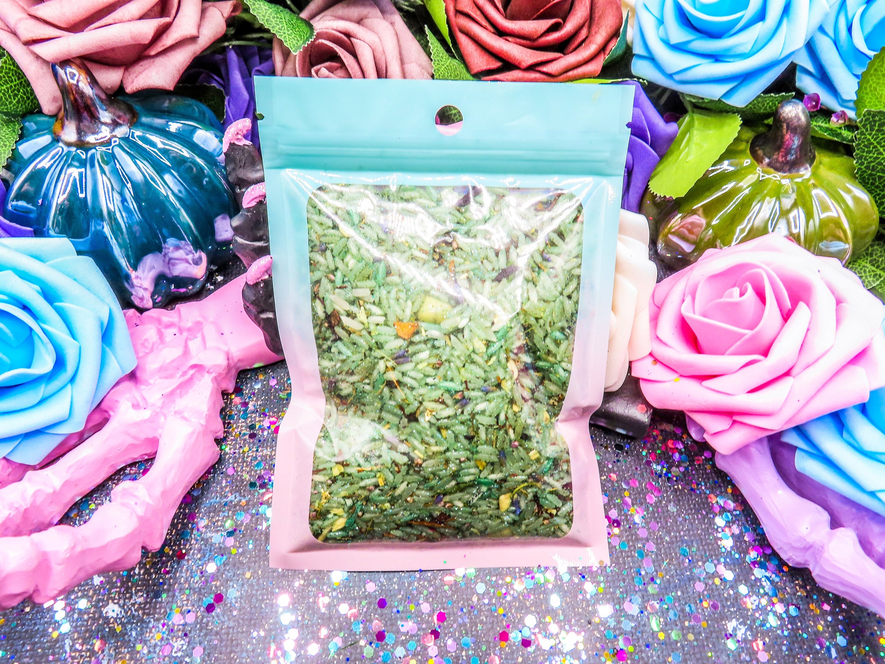 Rich Witch Energy: Money Rice for Prosperity Magic | Hoodoo Supplies | Witch Herbs | Ritual Supply for Money Spells