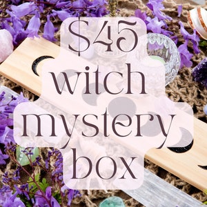 Small Witch Mystery Box Witchcraft Supplies Spiritual Altar Tools Divination Tools Mystery Crystal Box image 1