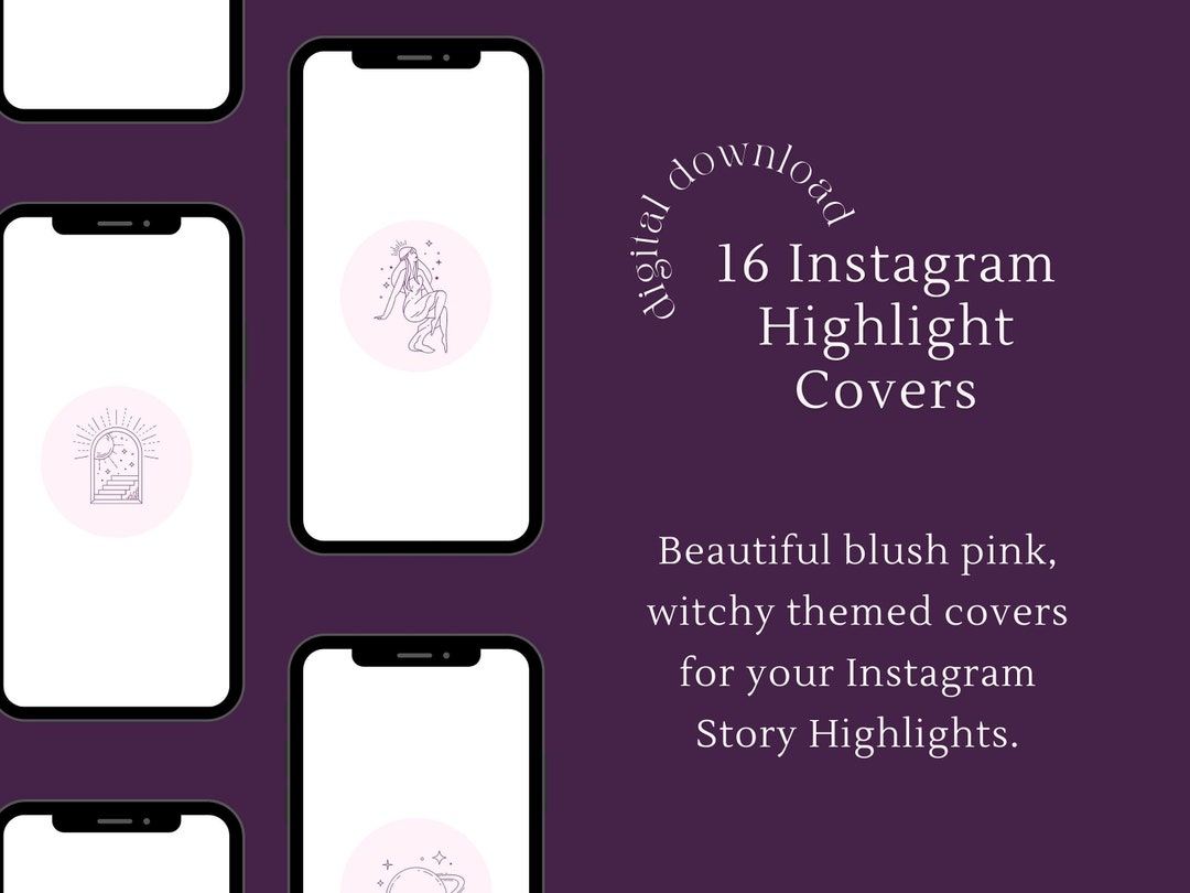 Spiritual Minimalist Instagram Highlight Covers Blush Pink - Etsy