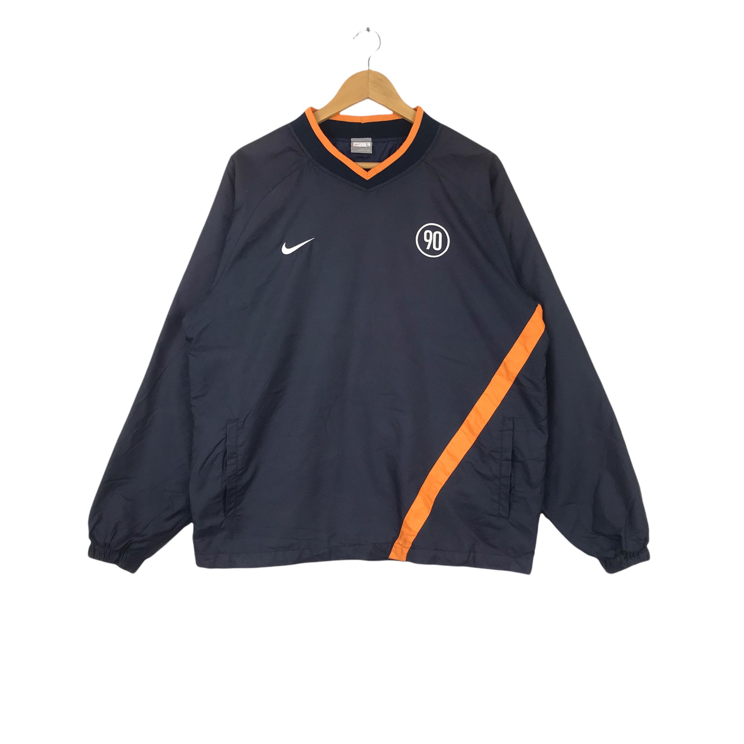 【美品】ナイキ×アメリ代表/スウェットシャツ/ジャージ/L Total90 古着 90年代 ナイキ NIKE ワンポイントロゴスウェットシャツ