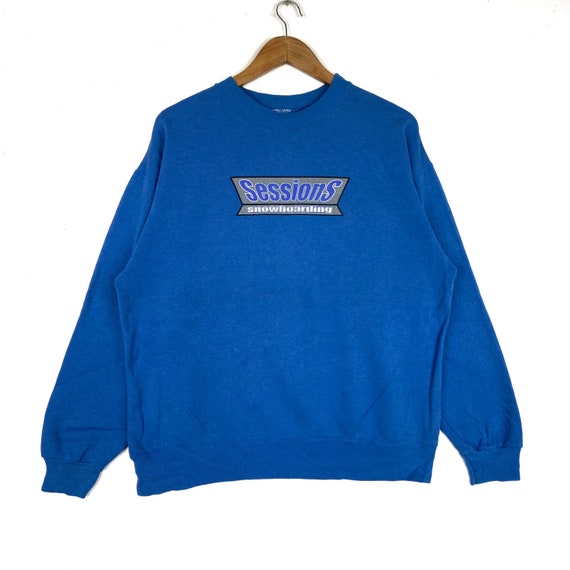 Vintage 90s SESSIONS Skateboarding Sweatshirt Big… - image 1