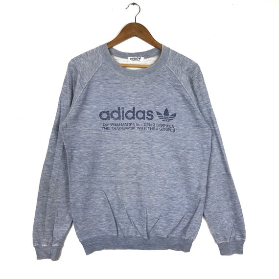 Vintage 90s Adidas Original Sweatshirt Big Logo Spellout Etsy