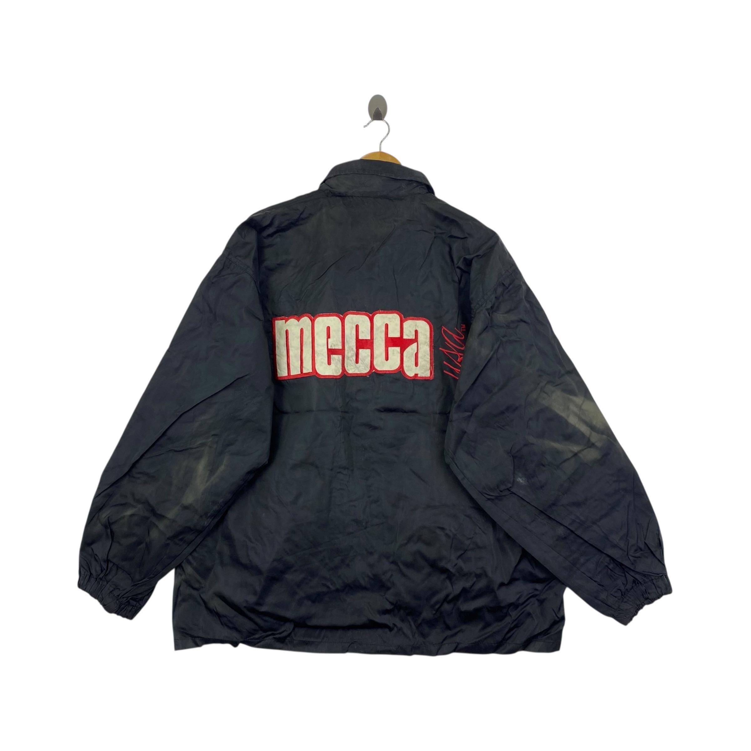 Y2K MECCA Usa Coach Jacket Big Logo Streetwear Faded - Etsy
