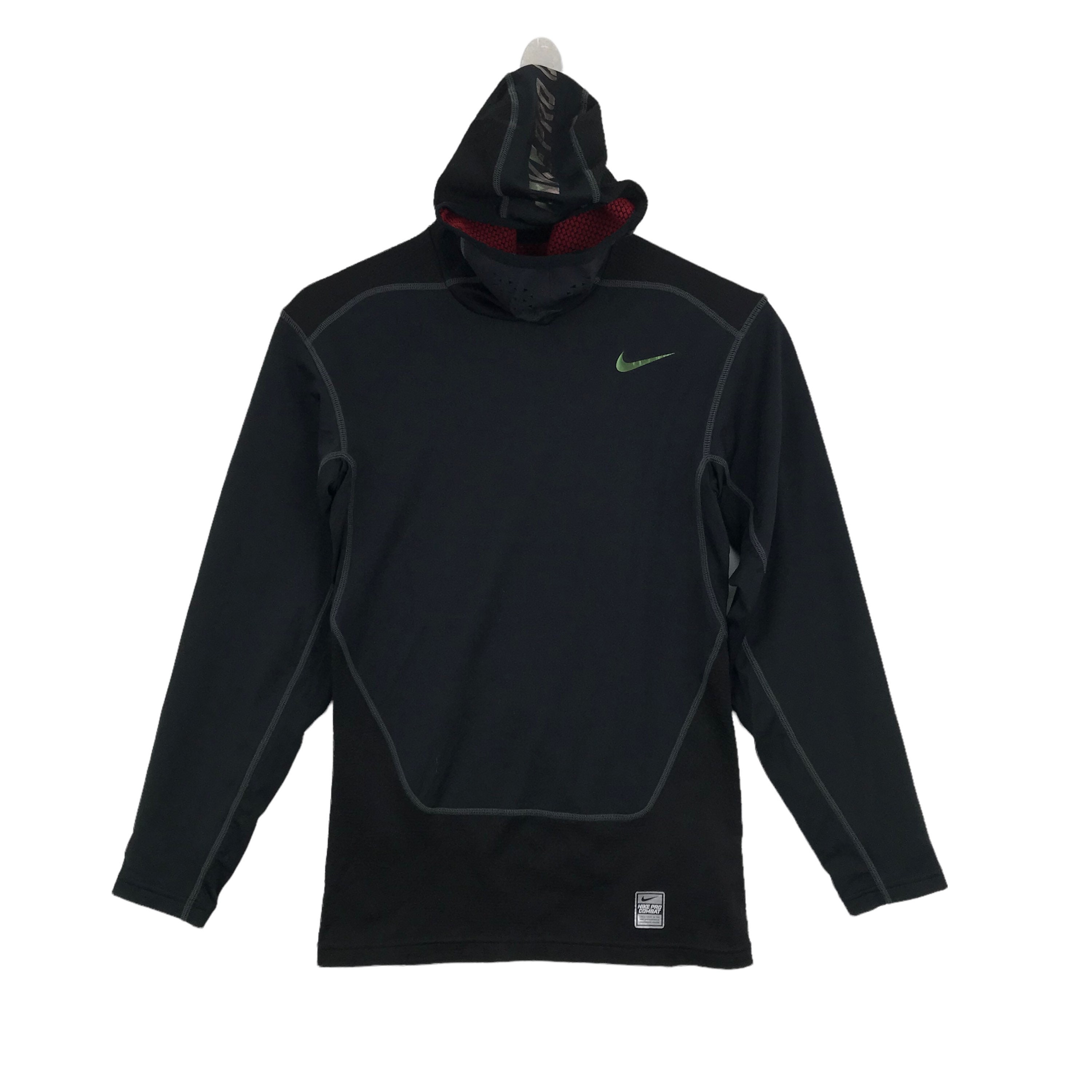 NIKE Pro Combat Hoodies Small Swoosh Logo Sportswear