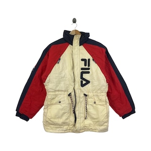 Jaqueta de inverno vintage FILA dos anos 90 para vida ao ar livre