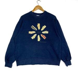 Vintage CONVERSE Sweatshirt Big Logo Shoes Chuck Taylor Crewneck Hiphop Swag Streetwear Skateboard