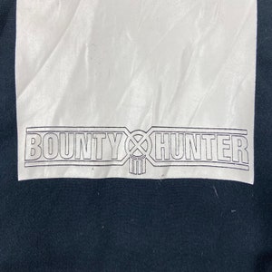 Vintage 90s Bounty Hunter Arrow Sweatshirt XL Made in USA Black Heavyweight Graphic Pullover Harajuku Japanese Streetwear Crewneck Jumper image 3