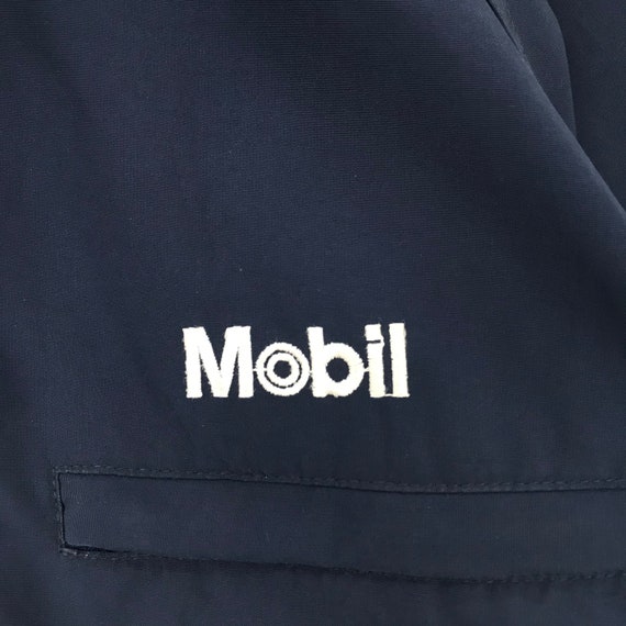 Vintage MOBIL Light Jacket Racing Team Motosports Vin… - Gem