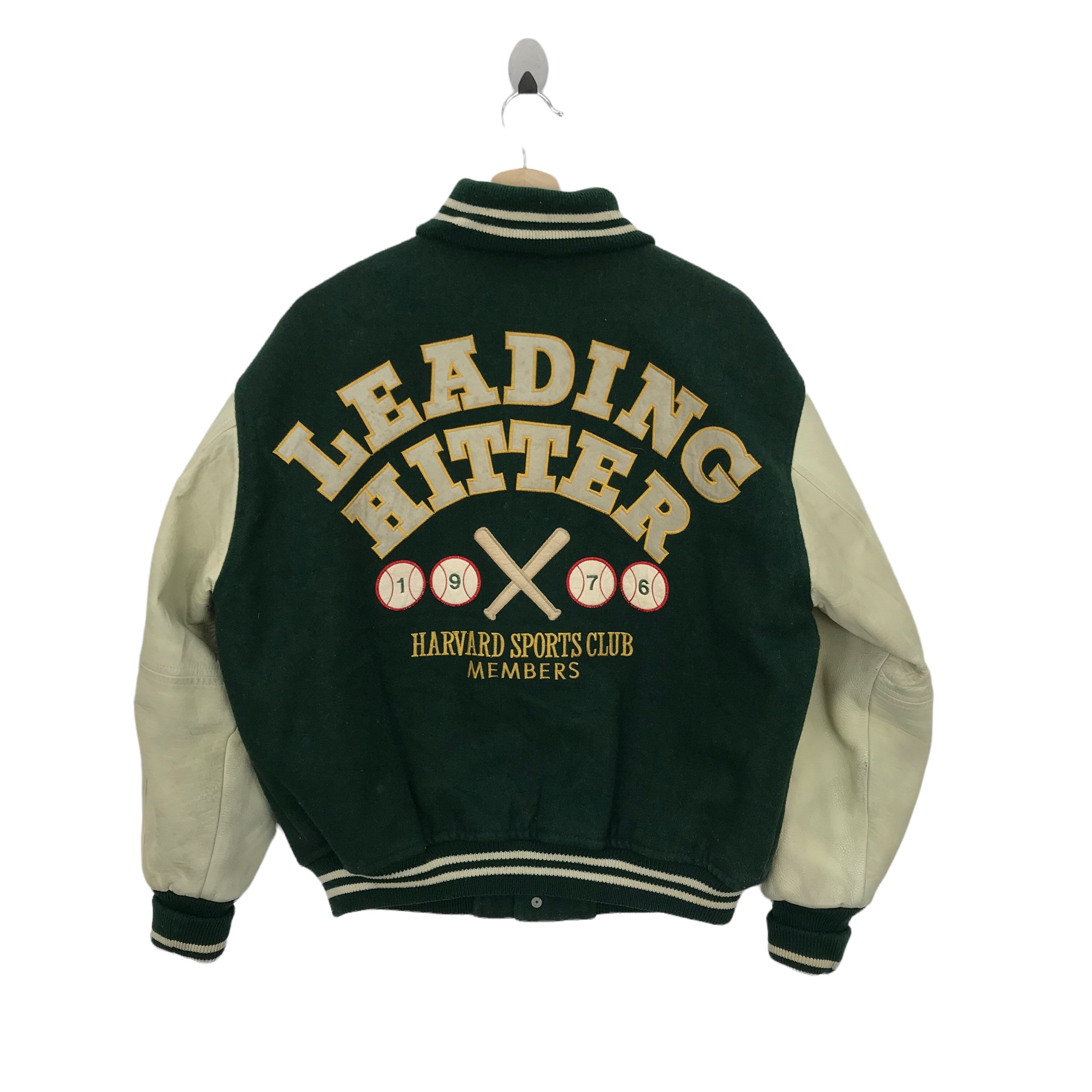 ジャケット・アウター Harvard leather sleeve stadium jumper Harvard leather sleeve stadium jumper