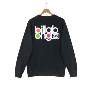 Vintage BILLABONG Sweatshirt Big Logo Pullover Jumper Hiphop Swag Streetwear Surfing Surf Style