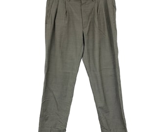 Vintage 90s Ralph Lauren Designer Wool Slacks Trousers Houndstooth