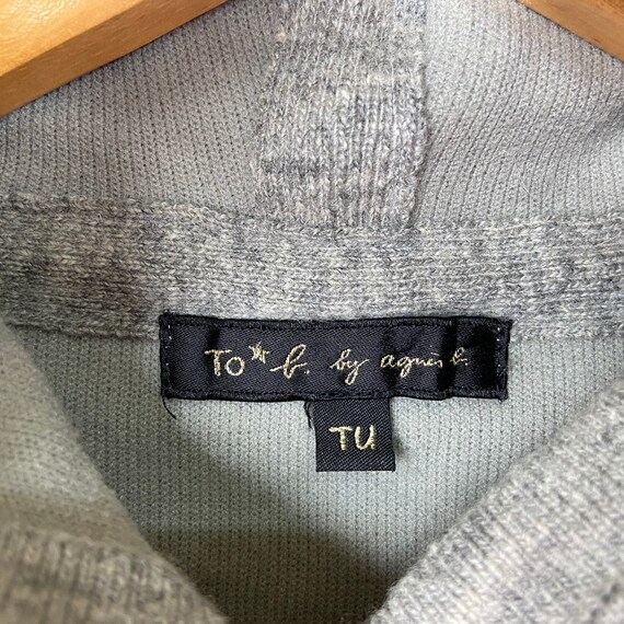 Vintage AGNES B Homme Paris Sweater Knitwear Hood… - image 5