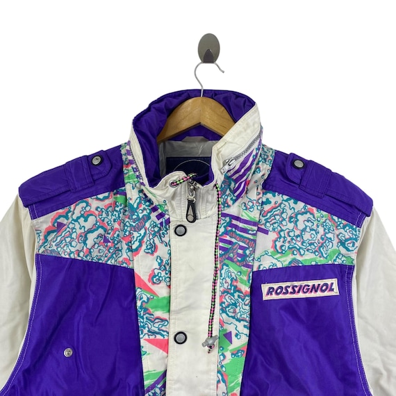 Vintage 90s ROSSIGNOL Ski Jacket Multicolour Winter Size L Mens - Etsy
