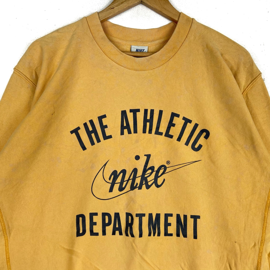 Vintage Nike Athletic Department Sweatshirt Big Logo Swoosh Etsy