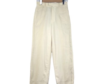 Vintage Ralph Lauren Weiße Baumwoll Hose - Casual Style
