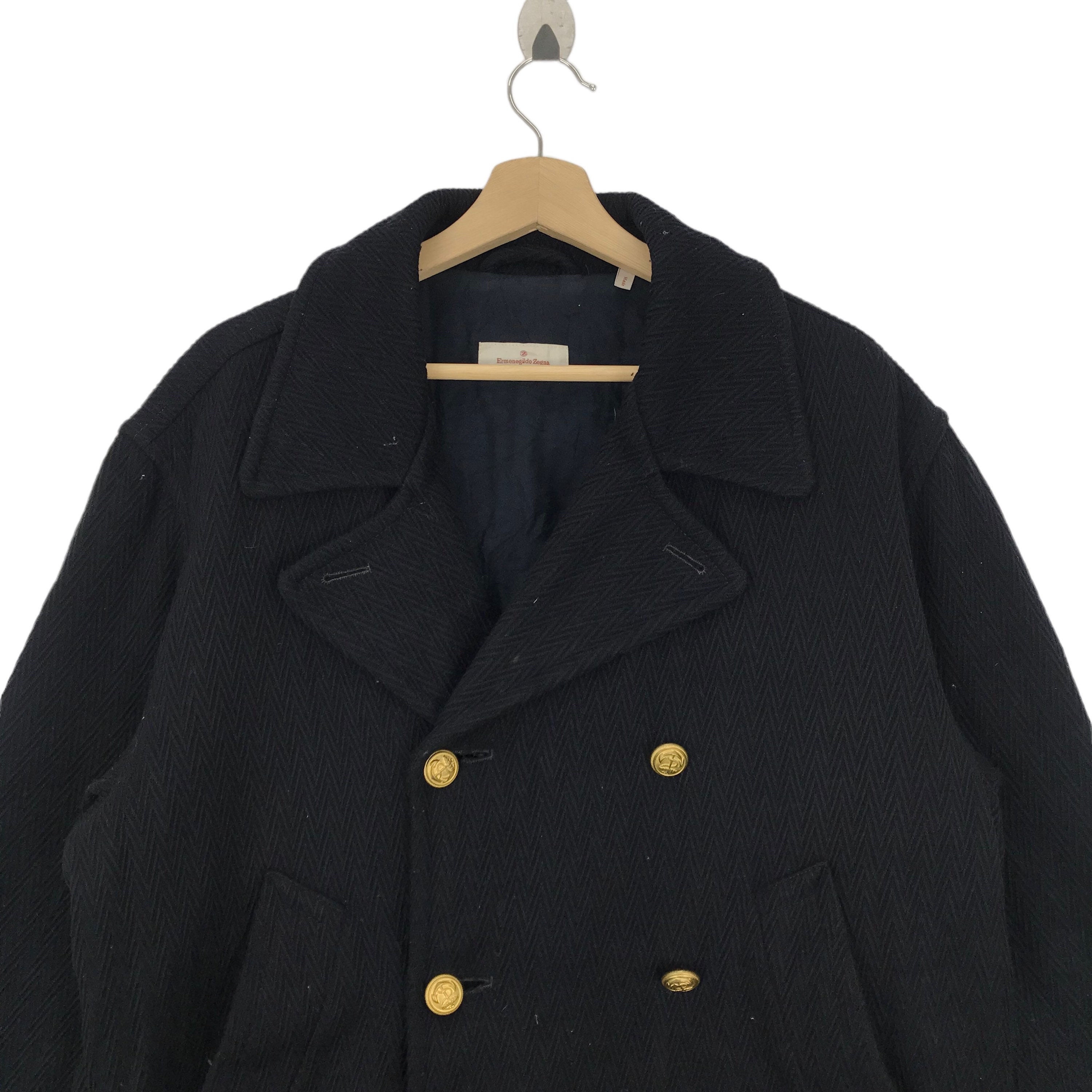 ヴィンテージ エメネジルド ゼニア ダッフルコート ハリンボーン