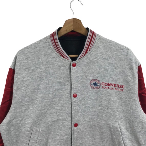 Vintage CONVERSE Varsity Jacket Big Logo Embroidery Streetwear Chuck Taylor All Star Etsy