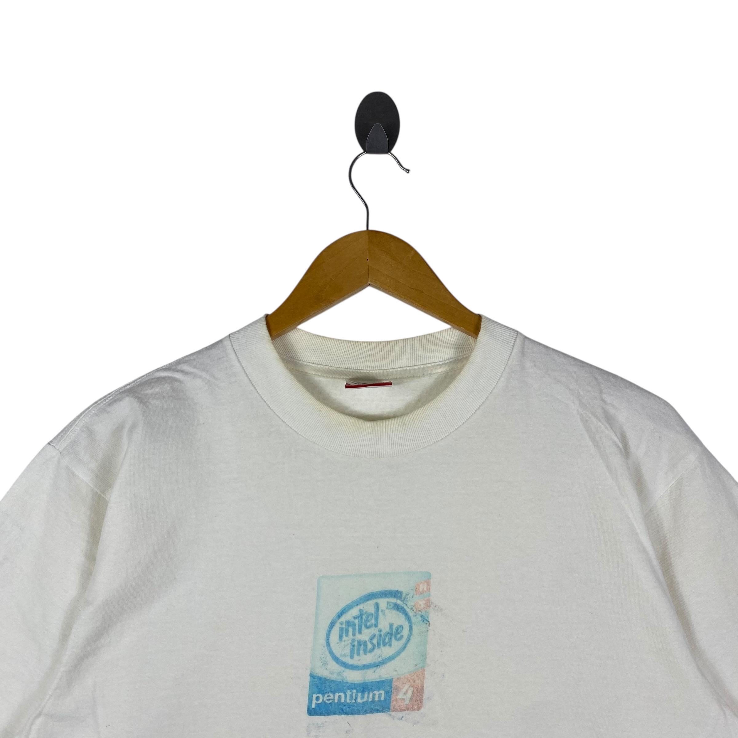 ヴィンテージ INTEL INSIDE Pentium 4 Tシャツ ヴィンテージ 