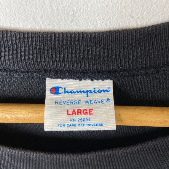 Vintage Champion Reverse Weave Basic Logo Pullove… - image 4