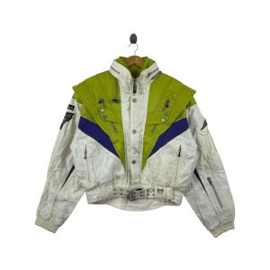 Vintage 90s ELLESSE Italy By Goldwin Ski Jacket Color Block