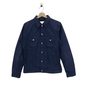 Vintage JOURNAL STANDARD Trucker Jacket Navy Colour Japanese Brand Indigo