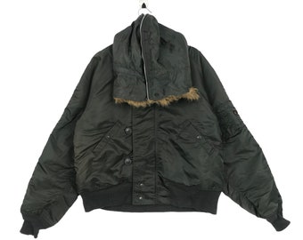 Small 80s US Air Force N-2b Parka Jacket / Cropped Fur Hood Small 80s US Air Force N-2b Parka Jacket / Cropped Fur Hood
