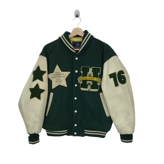 ジャケット・アウター Harvard leather sleeve stadium jumper Harvard leather sleeve stadium jumper