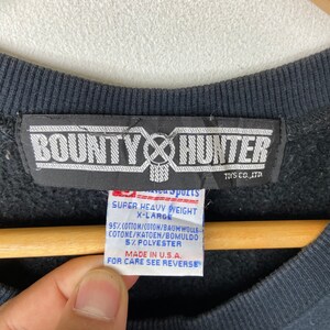 Vintage 90s Bounty Hunter Arrow Sweatshirt XL Made in USA Black Heavyweight Graphic Pullover Harajuku Japanese Streetwear Crewneck Jumper image 5