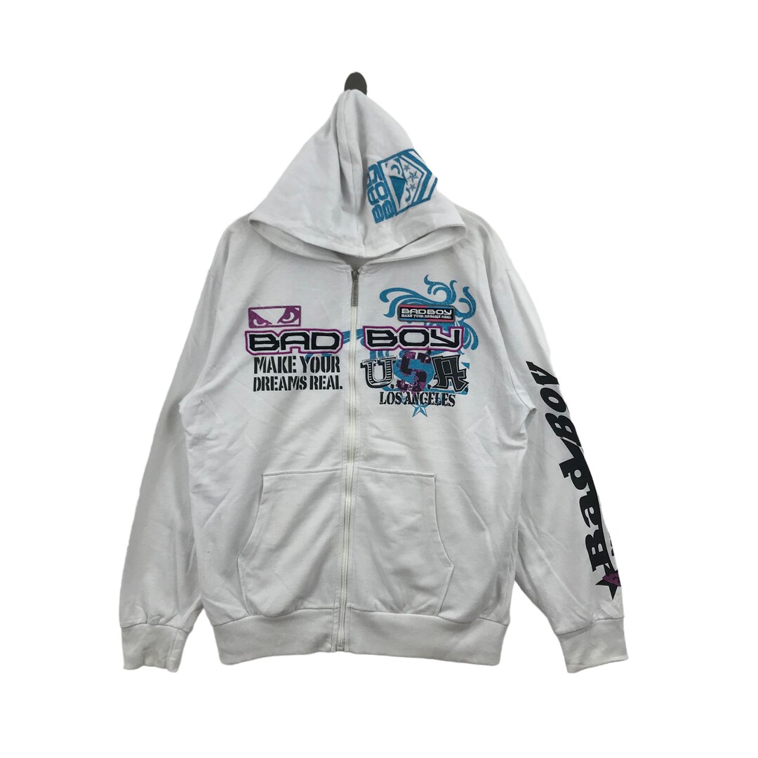Vintage BAD BOY Hoodies Sweater Big Logo Skaters Skateboards Etsy