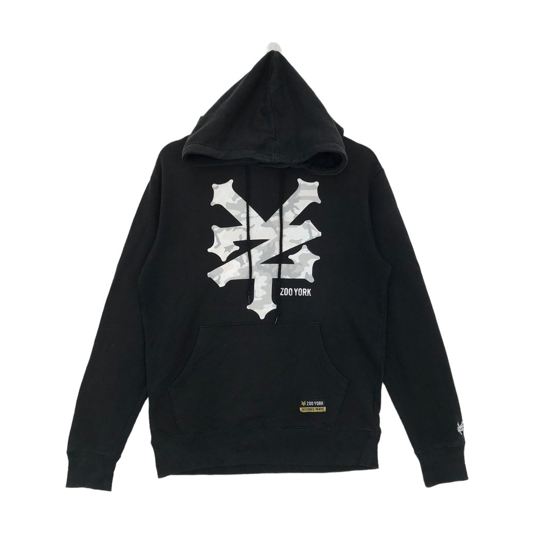 Vintage ZOO YORK Skateboards Hoodies Big Logo Pullover