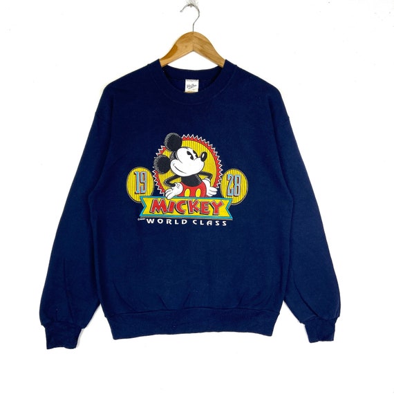 Vintage 90s Mickey Mouse Disney Sweatshirt By Vel… - image 1