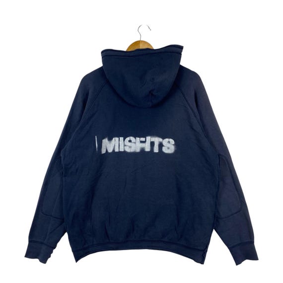 WTAPS, Vintage WTAPS Misfits Navy Pullover Hoodie Size L 2000s Japanese Streetwear Cotton Fleece Hooded Sweatshirt