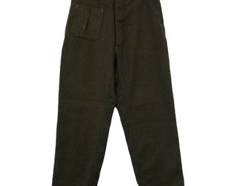 Vintage 60s lana panadero pantalones militar estilo índigo vintage ropa para hombre