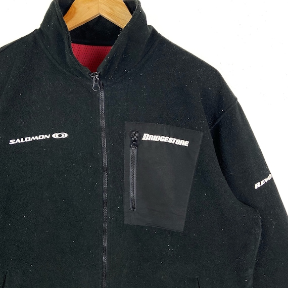 Vintage Salomon Blizzak Fleece Jacket: Embroidered Big Logo, Size