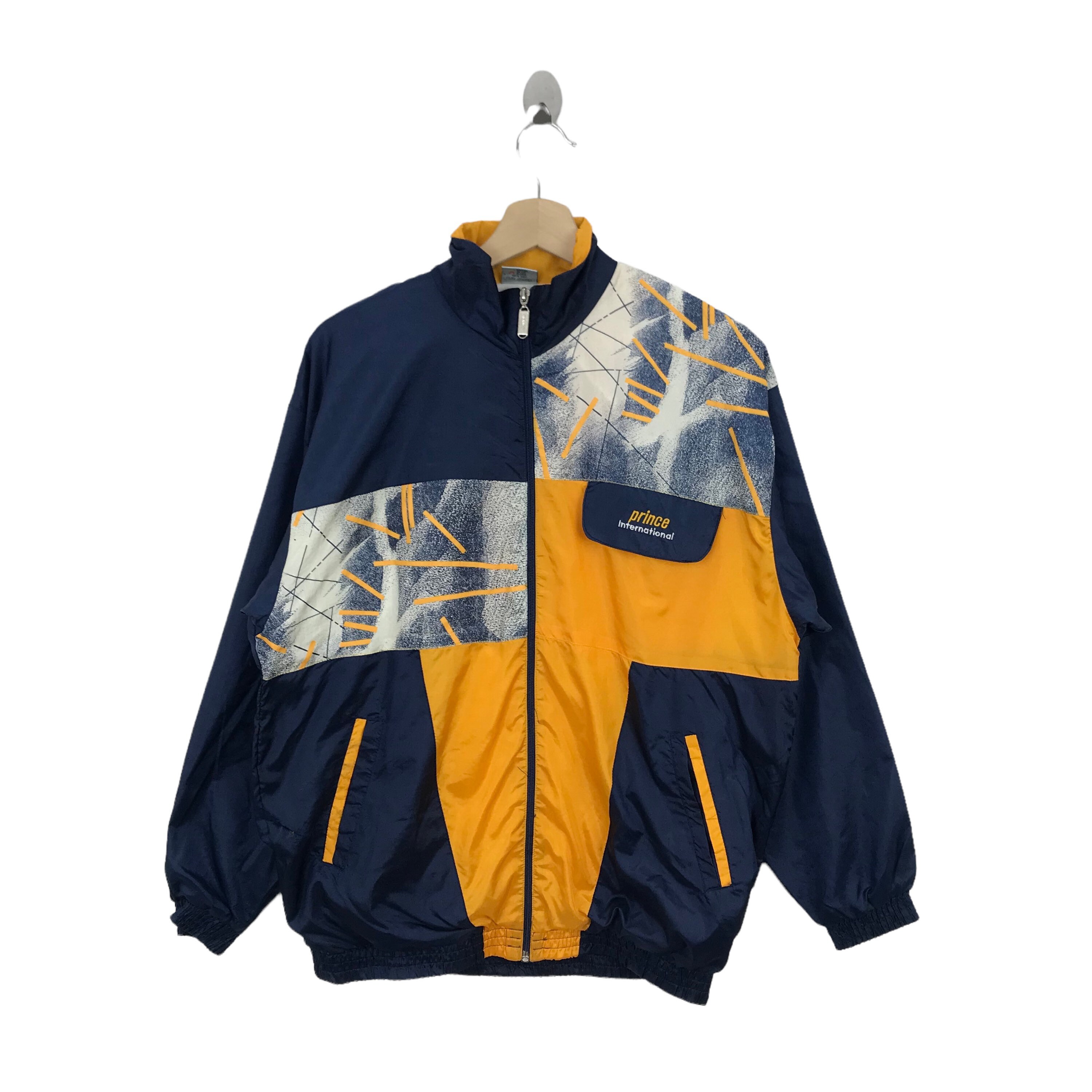 Vintage PRINCE International Light Jacket Small Logo Colour Block