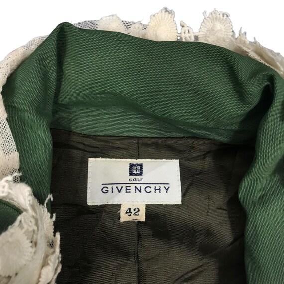 Vintage GIVENCHY Jacket Nice Design Green Colour - image 4