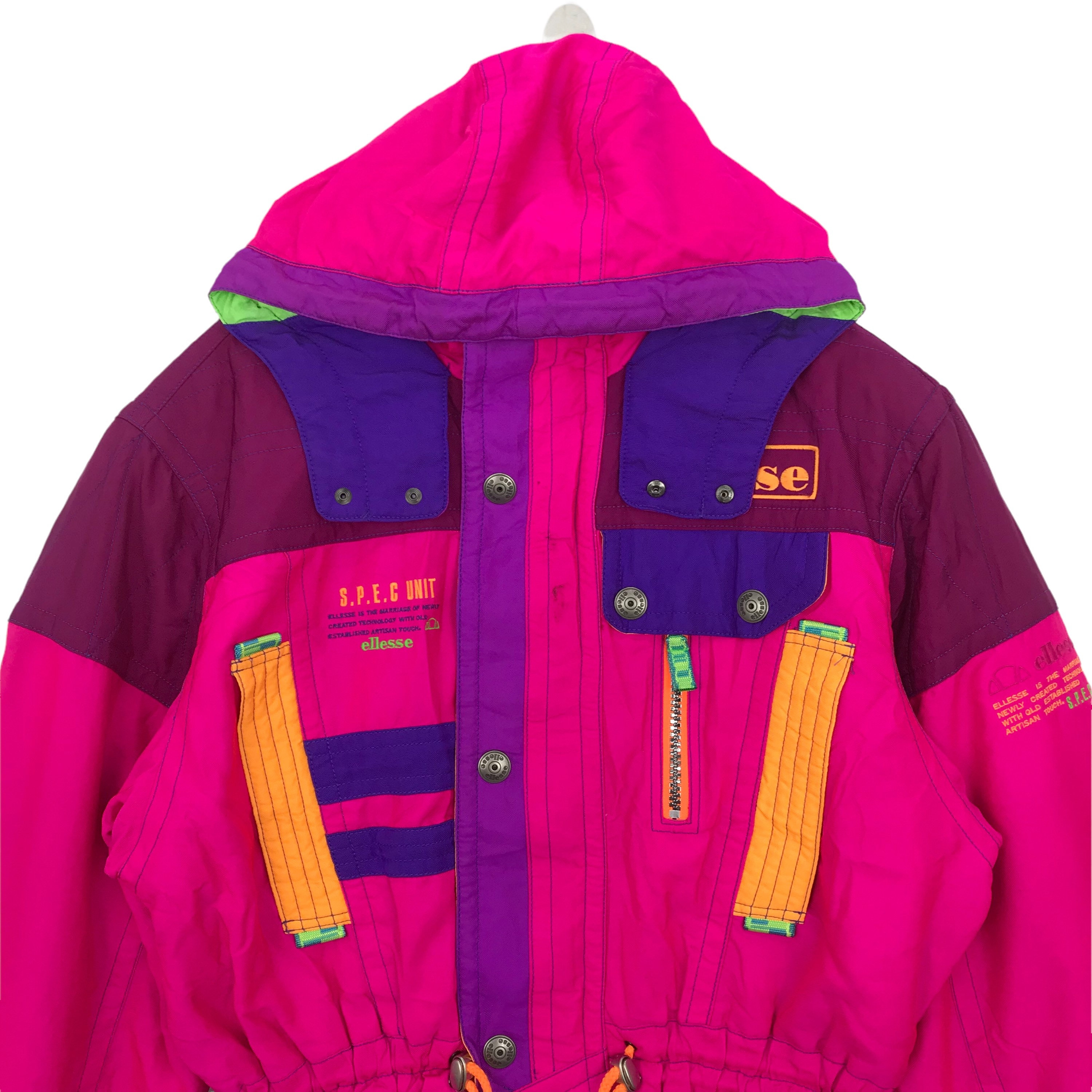 希少 美品 セットアップ オールドエレッセ ELLESSE スノーウエア Y2K