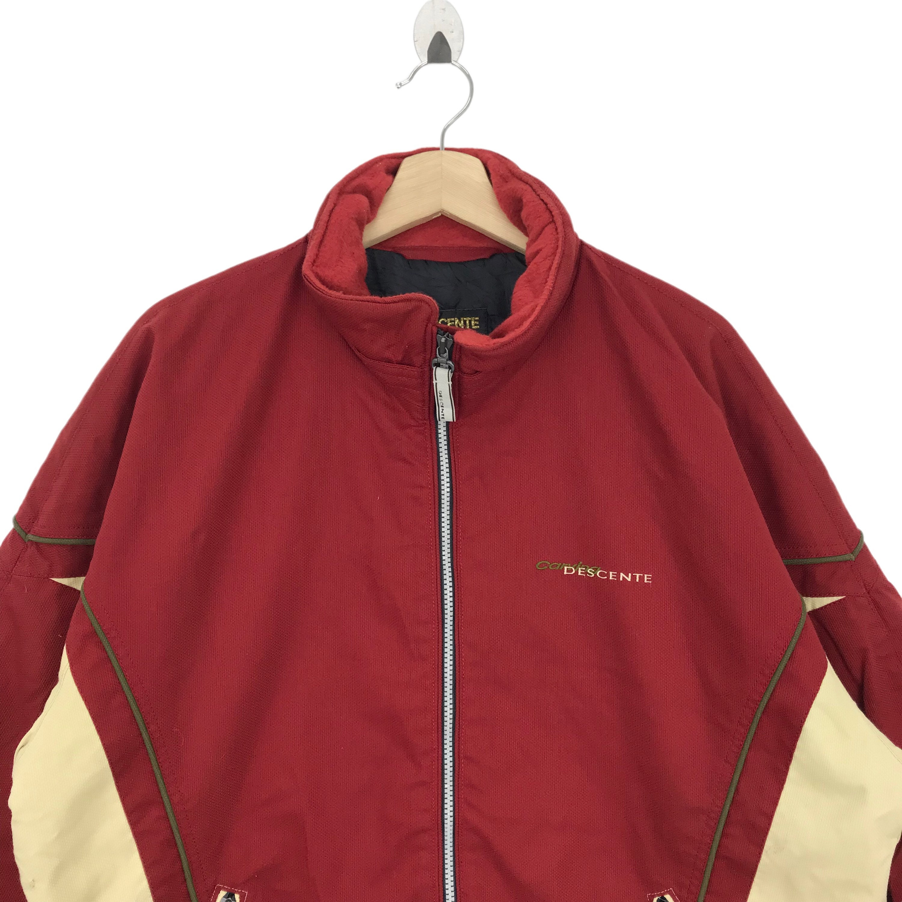 Vintage 90s DESCENTE Ski Jacket Two Tones Snowboarding Japanese