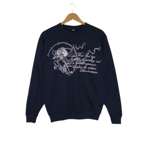 Vintage Sukajan Souvenir Sweatshirt Pullover Jumper Big Logo Printed Tiger Koi Dragon Skull Japanese Traditional Yakuza Style